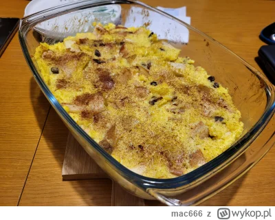 mac666 - Jagła gotowana na mleku z szafranem i masłem, z pieczonymi jabłkami oraz rod...