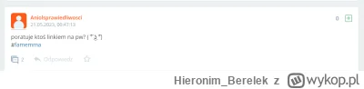 Hieronim_Berelek - @Aniolsprawiedliwosci: ciekawe co ty masz sebek xD