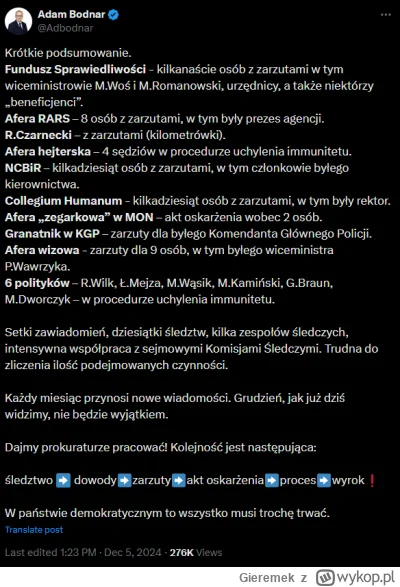 Gieremek - >Oczywiście, a tusk rozlicza PiS, tak jak PiS rozliczał PO ¯\(ツ)/¯

@Kulek...