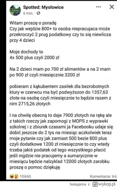Salagama - #bekazpisu #polska #500plus 
wiem, że to pewnie fejk ale jakże prawdziwy (...