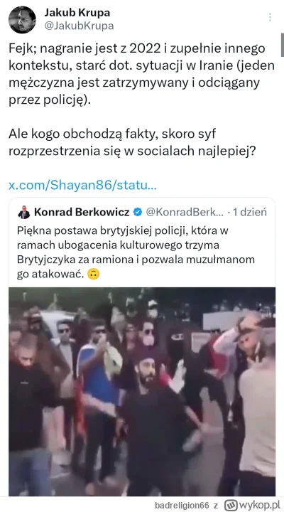 badreligion66 - #polityka Ten gość napisał kiedykolwiek coś, co nie jest fejkiem?