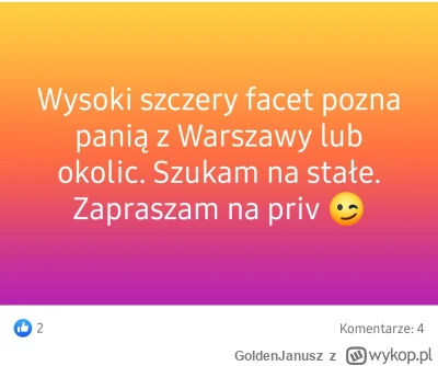 GoldenJanusz - wystarczy napisać że wysoki i od razu w komentach miał odzew od kobiet...