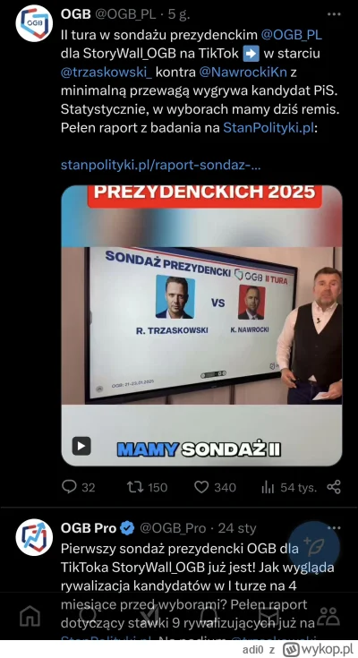 adi0 - Wszystkie portale wrzucają dziś sensacyjny sondaż, w którym Nowogrodzki minima...