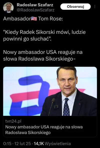 Jabby - Zaraz. Czy nowa administracja USA nie miała czasem obalać "reżimu Tuska" wedł...