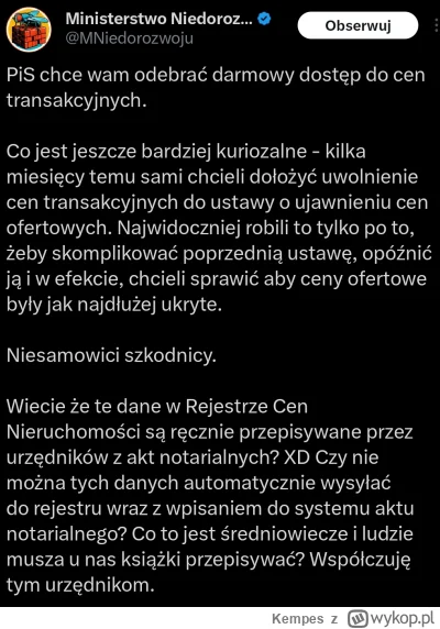 Kempes - #polityka #bekazpisu #bekazlewactwa #pis #mieszkanie #polska

PiS to banda m...