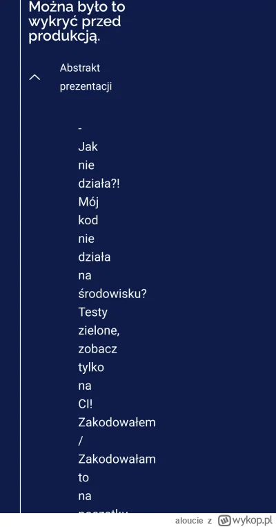 aloucie - Ładny layout strony na mobilce, tylko tytuł prezentacji nieco ironiczny.