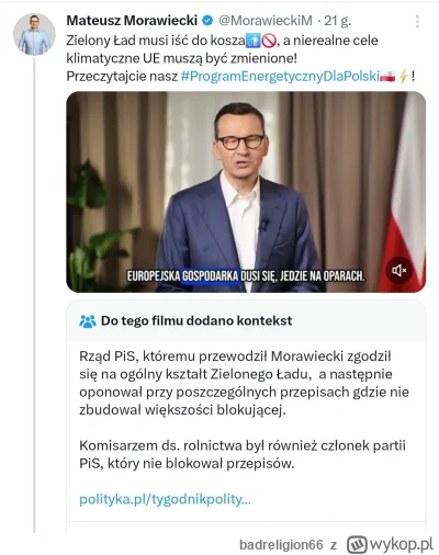 badreligion66 - #polityka A ten dalej z zielonym ładem xD