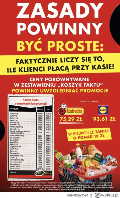 Nie4tzsche4 - Biedronka to już stan umysłu. 

Z uwagi na to, że w tym roku każdy kosz...