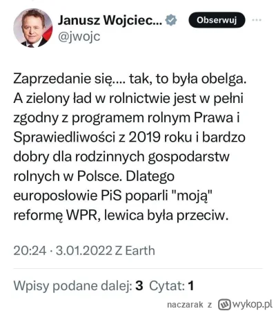 naczarak - @mietkomietko: 
No rządził. Komisarzem w UE był Wojciechowski