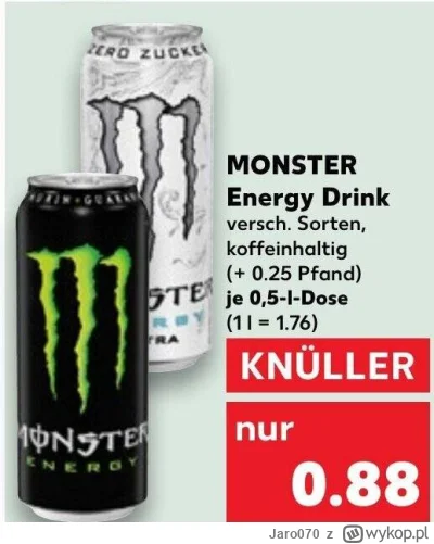 Jaro070 - >kiedyś Monster kosztował 3zl, dzisiaj w niektórych sklepach ceny osiagają ...