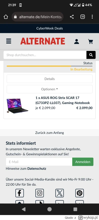 Qiudo - Jak wracać w objęcia PCMR to z przytupem... 
Stary deskop z i5 4460, GTX 960 ...