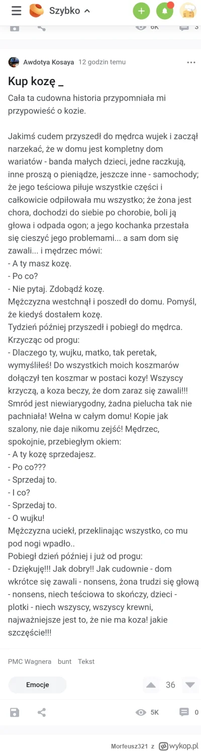 Morfeusz321 - Od rana przeglądam RuNet szukając odpowiedzi co się  #!$%@?ło.
Głównie ...