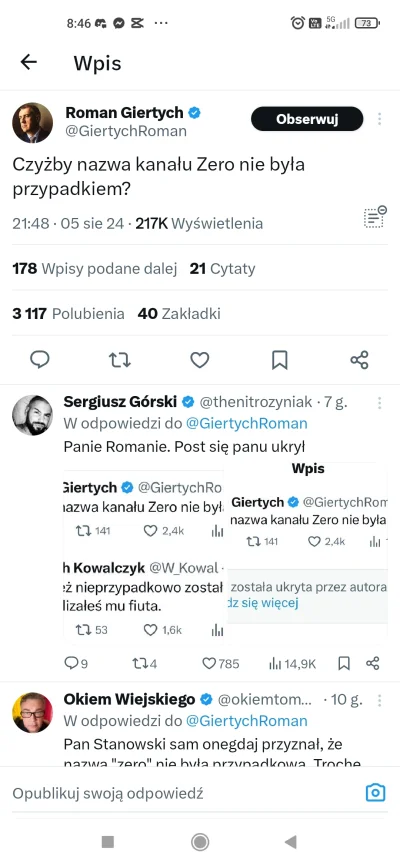 iTuTego - @DoktorWojna właśnie tak średnio 
Giertych podaje dalej wpisy Pińskiego, cz...