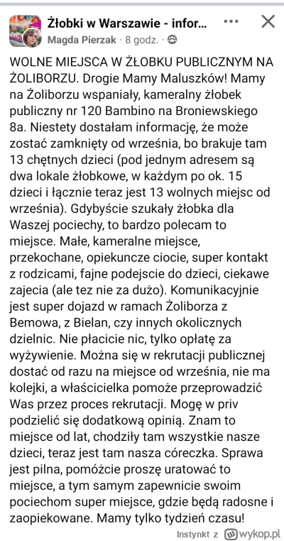 Instynkt - @vvv-vvv: teraz to likwidują żłobki bo nie ma dzieci