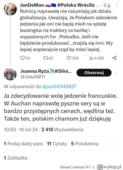 SinusCosinus747 - Każdy normalny człowiek popiera, poza ojkofobicznymi szczerodemokra...