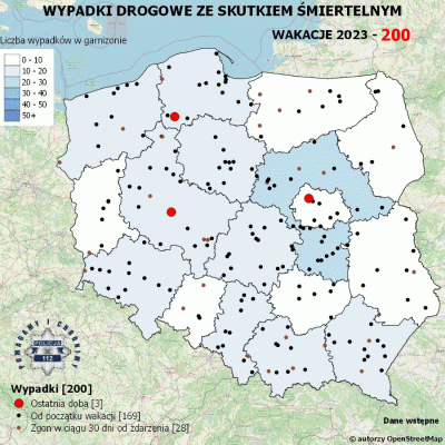 Salido - Minął 36. (z 70) dzień wakacji.

W ciągu ostatniej doby miały miejsce 3 wypa...