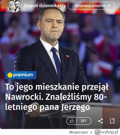 Megasuper - Nawrocki nie mógł odnaleźć starszego Pana. Onet znalazł w kilka godzin. S...