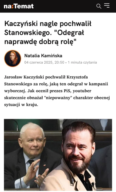 d4wid - @eduardo-garcia: chłop co kanał zero daje jako źródło i tarczynskiego XDDDDDD...
