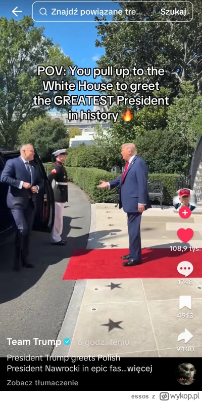 essos - Takie obrazy z ostatniej wizyty Nawrockiego u Trumpa, a na wypoku nic. Za to ...