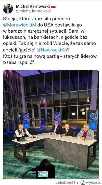 badreligion66 - @arturek98c Przecież jego tam Sakiewicz z Rachoniem zaprosili xd
