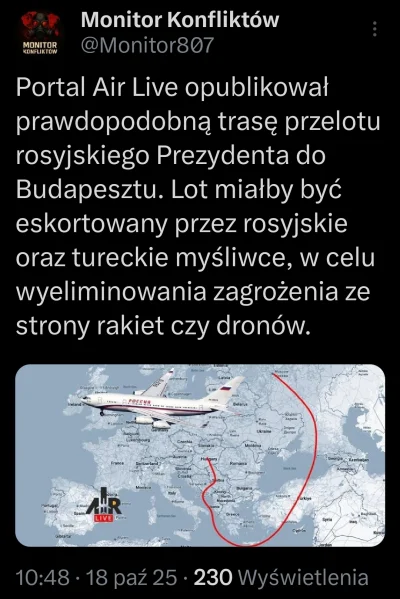 Metris - Bardzo ciekawe, jeśli samolot zbrodniarza wojennego będzie eskortowany przez...