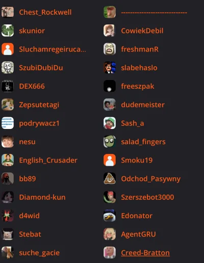 Malpigaj - @BKZGlamrap: Lista obserwowanych przez naszego pingwinka:

https://wykop.p...