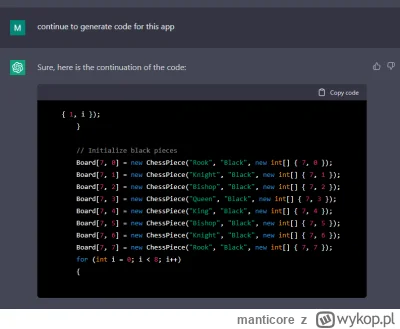 manticore - #programowanie #programista15k wiecie że open ai bez problemu jest w stan...