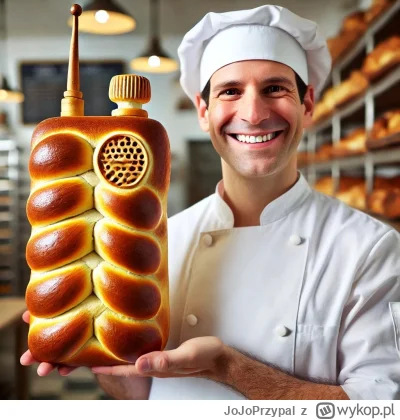 JoJoPrzypal - Ten piekarz właśnie upiekł swoją pierwszą chałkofalówkę, ale pewnie mu ...