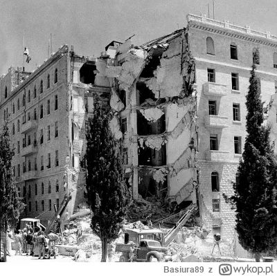 Basiura89 - 22 lipca 1946 roku żydzi, wprowadzając terror na terenie Palestyny, dokon...
