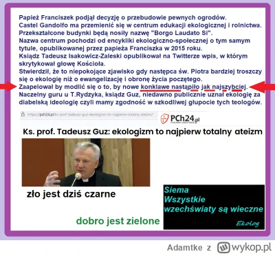 Adamtke - Spada szybko ilość katolików w normalnych krajach gdzie teoria ewolucji jes...