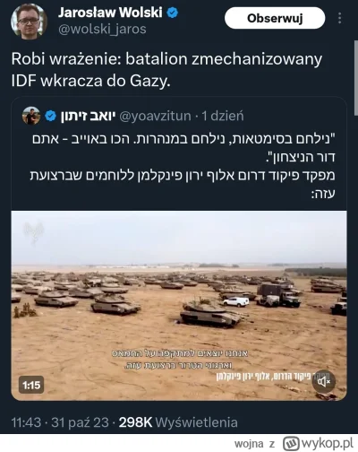 wojna - > czołgi Izraela w Gazie