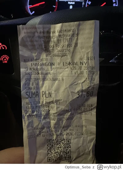 Optimus_Seba - #mcdonalds #zalesie #pysznepl

Od 3 lat nie jadłem nuggetsów w maczku....