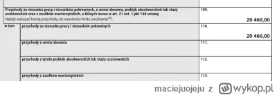 maciejuojeju - @zibizz1 Przychody ze stosunku pracy i stosunków pokrewnych. Wypłatę d...