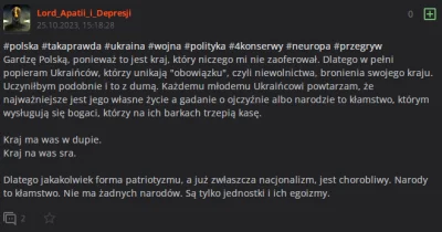 ibilon - @LordApatiii_Depresji: Ja wiem od kogo wy są