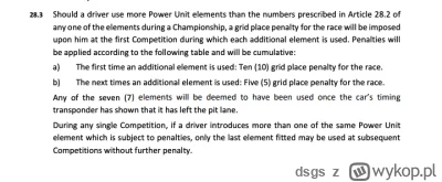 dsgs - @JulianGangol: Zapraszam do lektury regulaminu sportowego (https://www.fia.com...