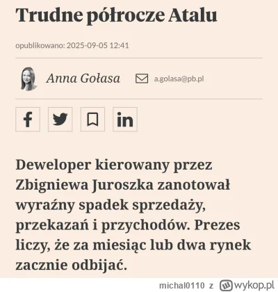 michal0110 - Wzrostowicze! Wytrzymacie jeszcze maksymalnie dwa miesiące! (⌐ ͡■ ͜ʖ ͡■)...