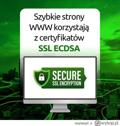 nazwapl - Przyspiesz stronę WWW za pomocą certyfikatu SSL ECDSA!

Twoja witryna może ...