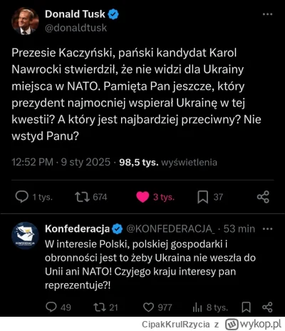 CipakKrulRzycia - #bekazpisu #polityka #tusk #bekazkonfederacji
jeśli kiedykolwiek Ko...