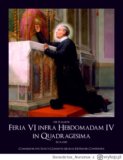 BenedictusNursinus - #kalendarzliturgiczny #wiara #kosciol #katolicyzm

piątek, 15 ma...