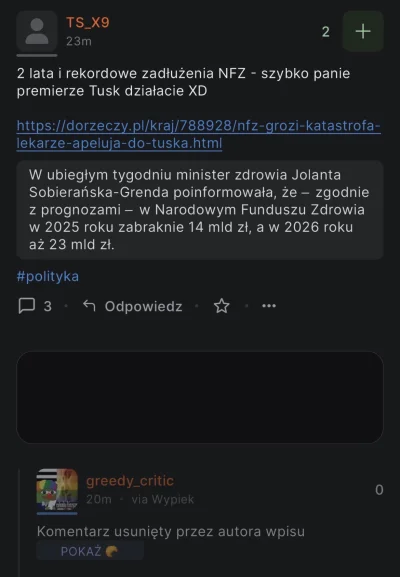 greedy_critic - Pisowiec: hehe, ale ten tusk zły
Ktoś: pisze objaśniający komentarz.
...