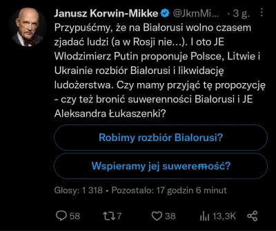 S.....y - Korwin to ma niezłe rozkminy w nocy |૦ઁ෴૦ઁ|
#korwin #twitter #gownowpis #ro...