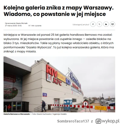 SombreroTaco137 - #nieruchomosci #warszawa
Mój plan na naprawę demografii: Zburzyć ws...