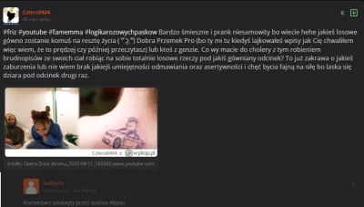 Delfin69 - #friz #youtube #famemma Pana oświeconego chyba boli, że ktoś ma inne zdani...