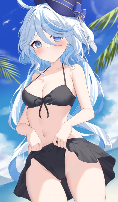 Azur88 - #randomanimeshit #anime #genshinimpact #furina #swimsuit