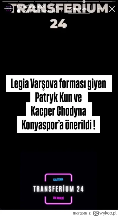 thorgoth - Wg doniesień tureckich mediów Konyaspor interesuje się dwoma niezwykle uta...