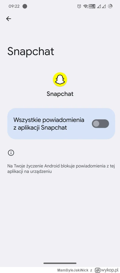 MamByleJakiNick - @niezdiagnozowany tzn? Te powiadomienia wyłączasz w aplikacji czy s...