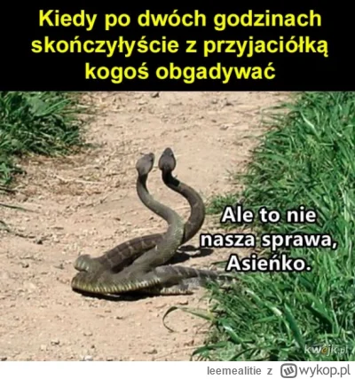 leemealitie - @psingwina XDDDD też ostatnio podobnego mema widziałam i mi się skojarz...