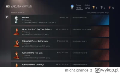 michalgrande - druga Yakuzka oplatynowana. zero osiągnięć w prawdziwym życiu to choci...