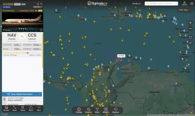 gerwazy-oko - Airbus A340-642 linii Conviasa kontrolowanej przez reżim Chavisty lecąc...