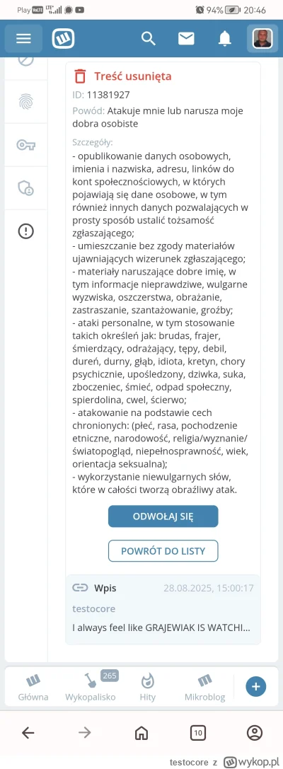 testocore - Muszę być jednym z ulubieńców Pryciarza ( ͡° ͜ʖ ͡°)
Z upodobaniem przeglą...
